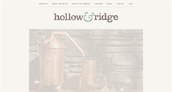 Desktop Screenshot of hollowandridge.com